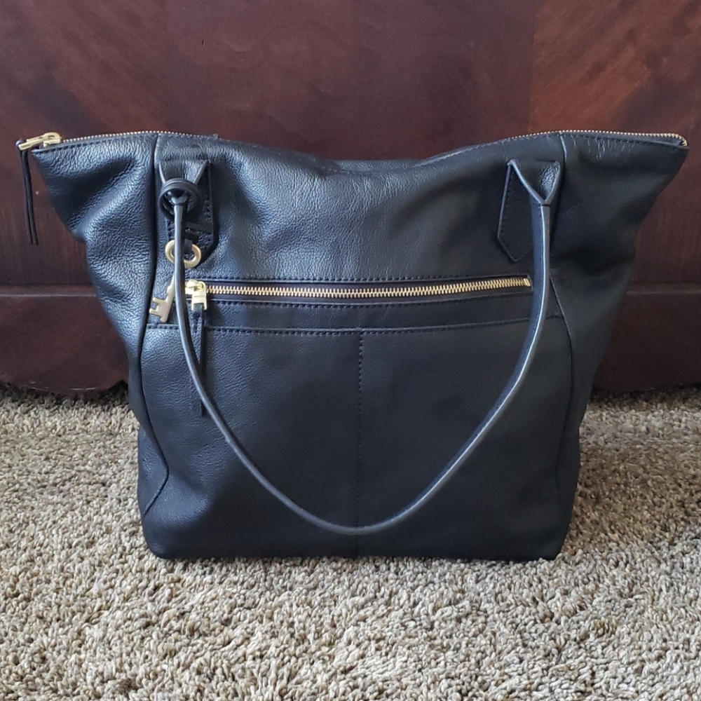 Fossil Leather Tote